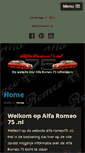 Mobile Screenshot of alfaromeo75.nl